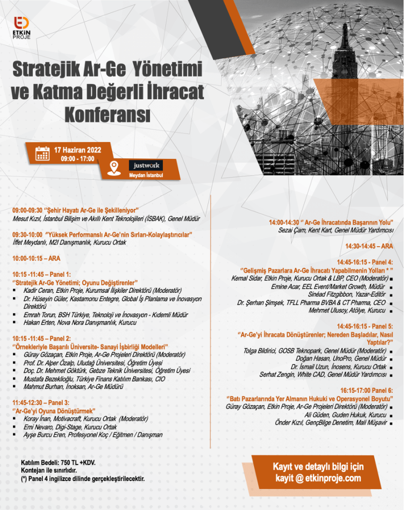 Stratejik Ar-Ge Yönetimi ve Katma Değerli İhracat Konferansı